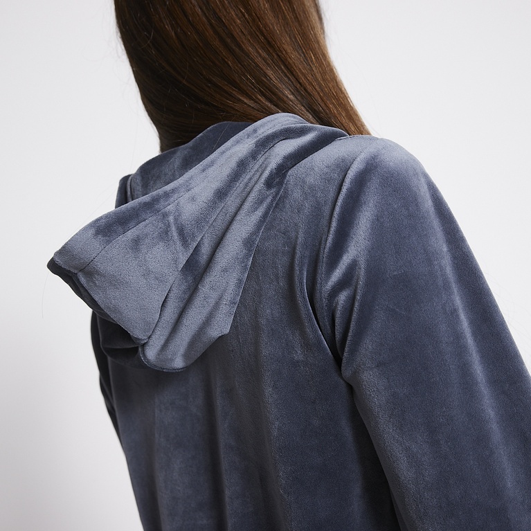 Velour hættetrøje "Ellie"